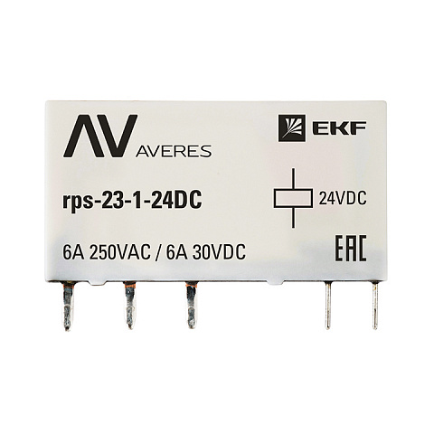 EKF Averes Реле промежуточное slim 23/1 6A 24В DC