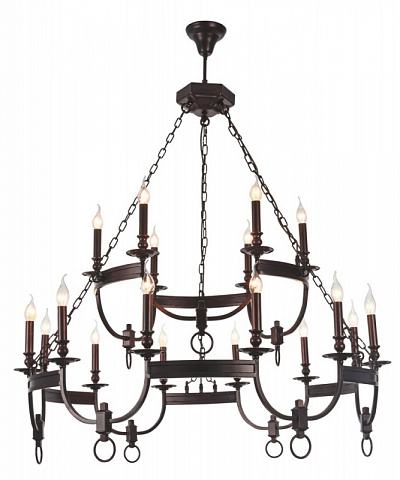 Подвесная люстра Crystal Lux SUERTE BROWN SP12+6
