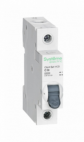 Systeme Electric City9 Set Автоматический выключатель (АВ) С 50А 1P 4.5kA 230В