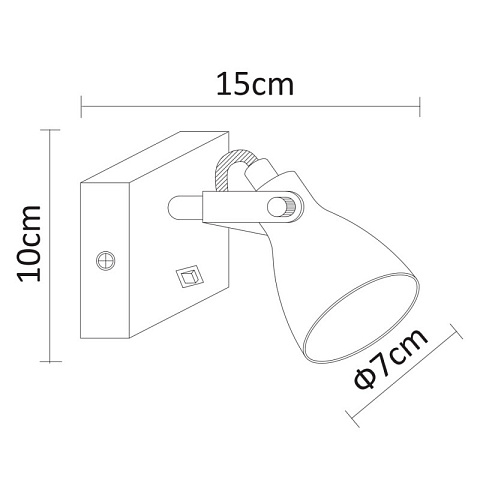 Спот ARTE Lamp A9189AP-1GY