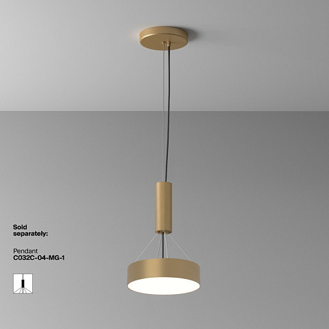 Накладной светильник Maytoni C032CL-24W4K-RD-MG