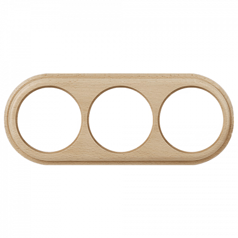 Рамка Werkel Legend на 3 поста светлый бук W0035224 4690389166587