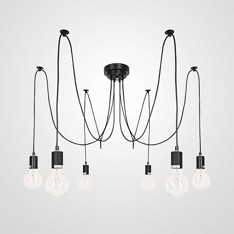 Подвесная люстра Imperium Loft Spider Black L6 352852-26