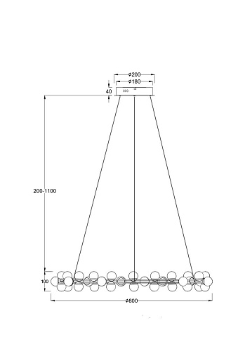 Подвесная люстра Maytoni MOD081PL-L60G3K