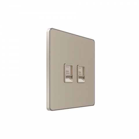 Systeme Electric Systeme Infinity Песчаный берег Розетка информационная RJ-45 кат.6 2-я