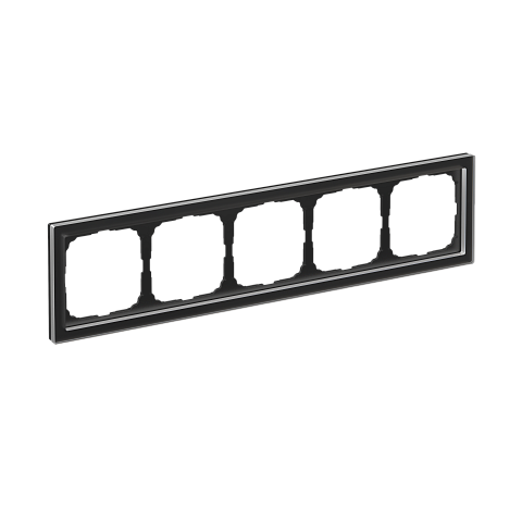 Systeme Electric ArtGallery Pure Органическое стекло Черный Рамка 5-ая
