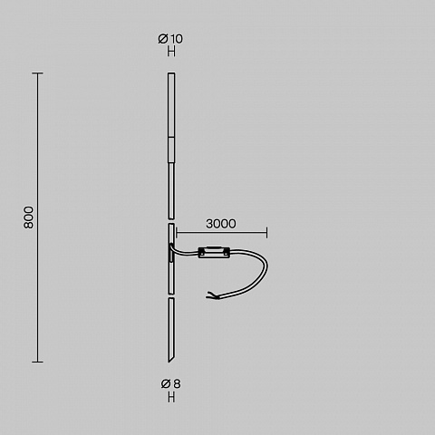 Ландшафтный светильник Maytoni Outdoor Flare S O524FL-L2B3K