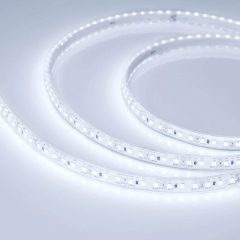Светодиодная влагозащищенная лента Arlight 16,8W/m 120LED/m 2835SMD холодный белый 5M 029595