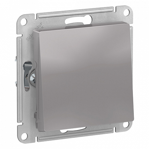 Systeme Electric AtlasDesign Алюминий Переключатель 1-клавишный, сх.6, 10АХ, механизм