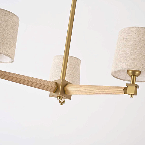Подвесная люстра Imperium Loft Jorgenson D70 Beige/Light Wood 203577-26