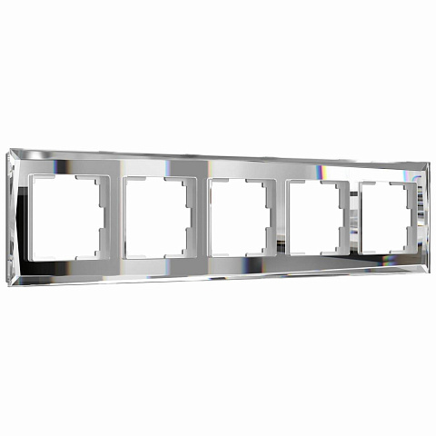 Рамка на 5 постов зеркальная Werkel W0051220 4690389158896