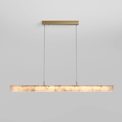 Подвесной светодиодный светильник Eurosvet Alabaster 604053 LED латунь/ алебастр a072022