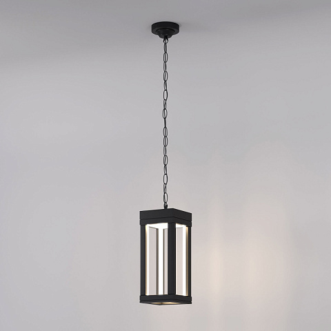 Подвесной уличный светильник Elektrostandard 1528 TECHNO LED чёрный