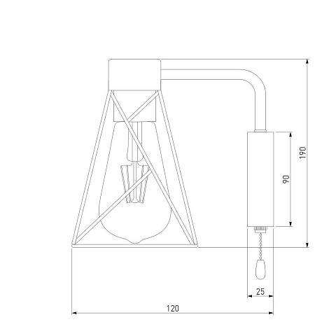 Бра Eurosvet Trappola 70107/1 белый