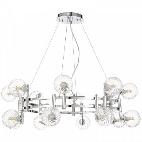 Подвесная люстра Crystal Lux LUXURY SP16 CHROME