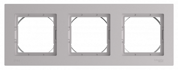 Systeme Electric AtlasDesign Aqua Алюминий Рамка 3-ая, универсальная