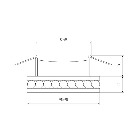Встраиваемый светильник Elektrostandard Annuli 8391 MR16 a049338