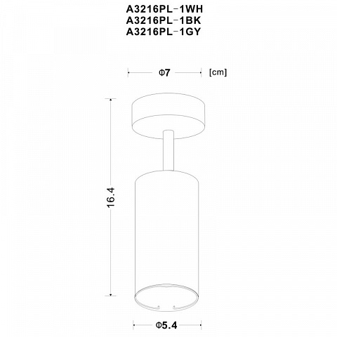 Спот ARTE Lamp A3216PL-1BK