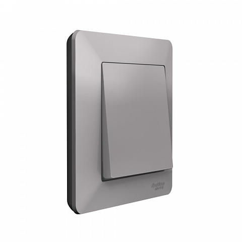 Systeme Electric AtlasDesign Air Алюминий/дымчатый черный Рамка 1-ая