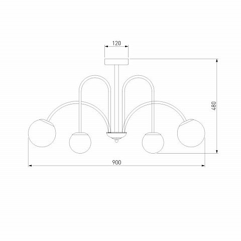 Потолочная люстра Eurosvet Alix 30177/6 хром Smart