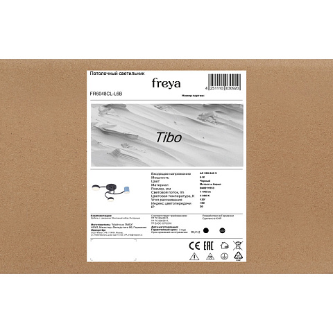 Накладная люстра Freya FR6048CL-L6B