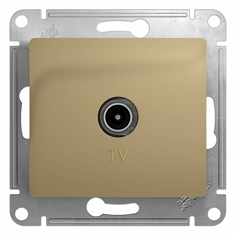 Systeme Electric Glossa Титан Розетка TV проходная 4DB