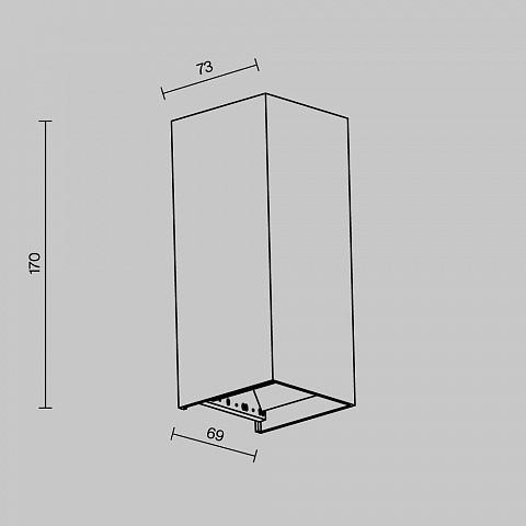 Уличный настенный светильник Maytoni Outdoor Drape O525WL-L10B3K