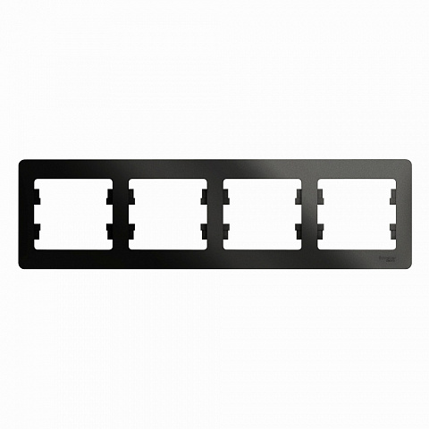 Systeme Electric Glossa Антрацит Рамка 4-ая, горизонтальная