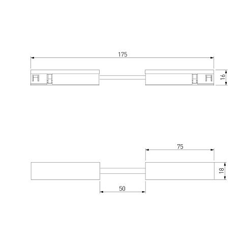 Гибкий коннектор никель Elektrostandard 85007/00_система Лайн a072714