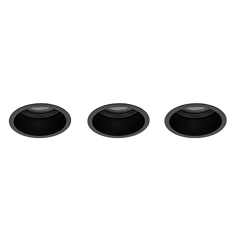 Встраиваемый светильник Nowodvorski Cup 3 Set Black 10794