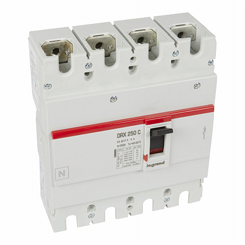 Legrand DRX250 термомагнитный 250A 4П 18KA
