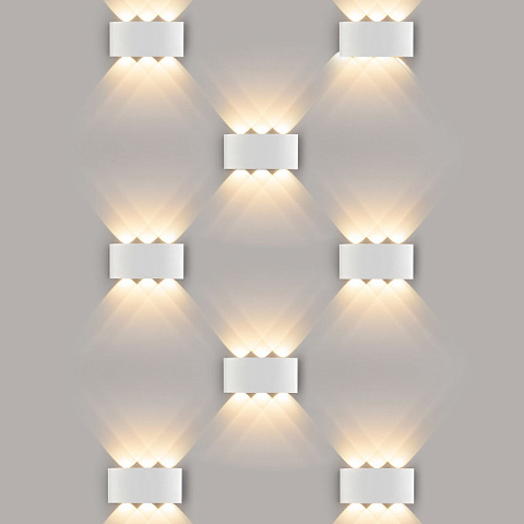 Светильник настенный Elektrostandard 1551 TECHNO LED TWINKY TRIO белый