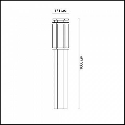 Садово-парковый светильник Odeon Light 4048/1F