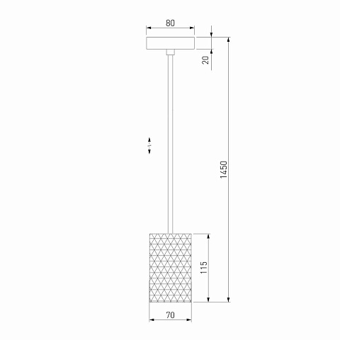 Подвесной светодиодный светильник Eurosvet Bonaldo 50247/1 Led черный