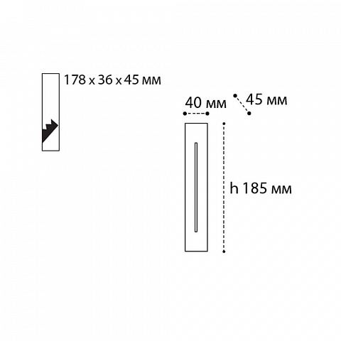 Встраиваемый светодиодный светильник Italline IT06-6040 white 3000K