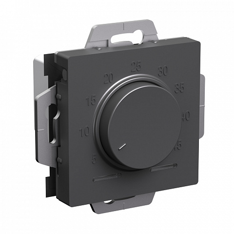 Systeme Electric AtlasDesign Базальт Термостат электрон. теплого пола с датчиком, 10A, механизм