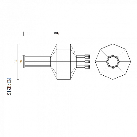 Подвесная люстра Imperium Loft Vibia Wireflow 84534-22