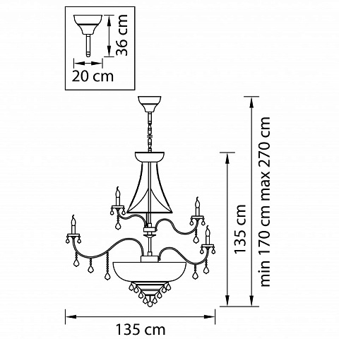 Подвесная люстра Lightstar 700514