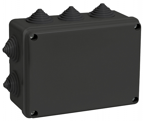 IEK Коробка расп. КМ41241 150х110х70мм IP44 10 вв. черная