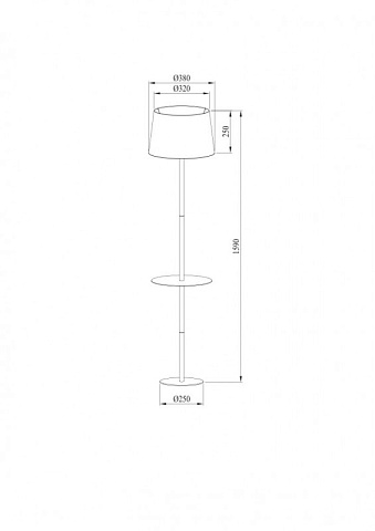 Торшер ARTE Lamp A2102PN-1WH
