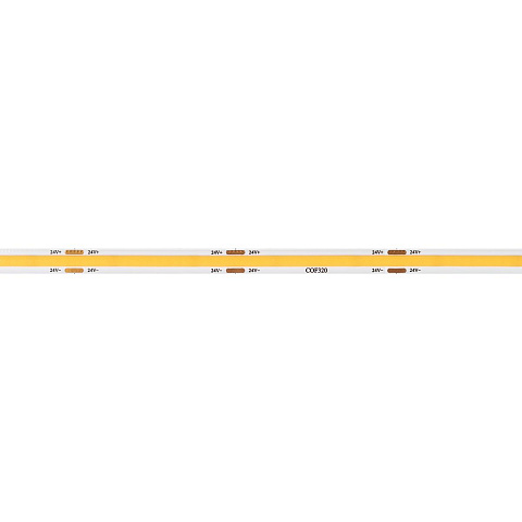 Светодиодная лента Arlight 8W/m 320LED/m CSP теплый белый 5М COB-X320-8mm 24V Warm3500 044584