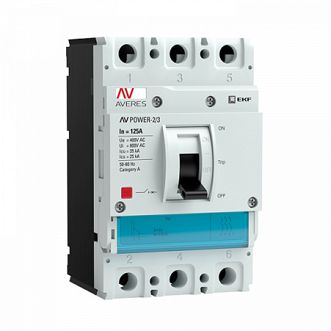 EKF Averes Автоматический выключатель AV POWER-2/3 125А 35kA TR