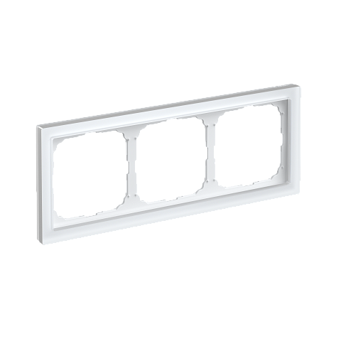 Systeme Electric ArtGallery Pure Матовое органическое стекло Белый Рамка 3-ая