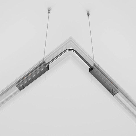 Коннектор питания угловой Maytoni Technical Exility Busbur TRA034CPC-42B-15
