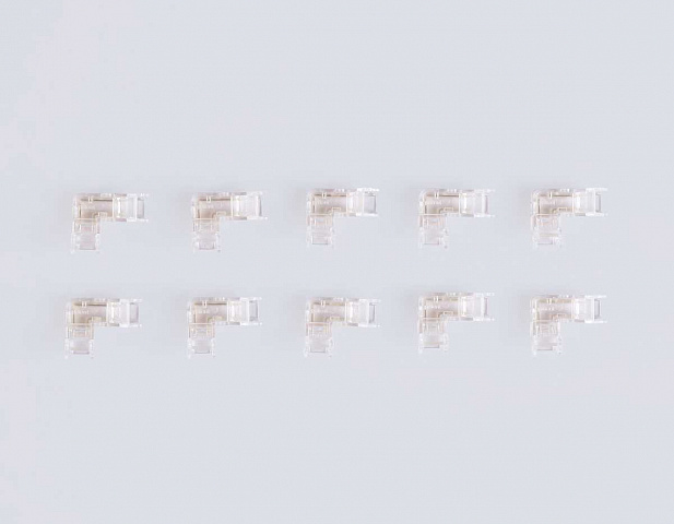 Соединитель угловой AMBRELLA LIGHT ILLUMINATION COB 12/24V для лент 5mm (2 конт.) (10шт. в комплекте) GS6841