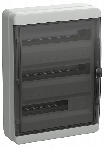 IEK TEKFOR Корпус пласт. КМПн-54 IP65 черн. прозр. дверь