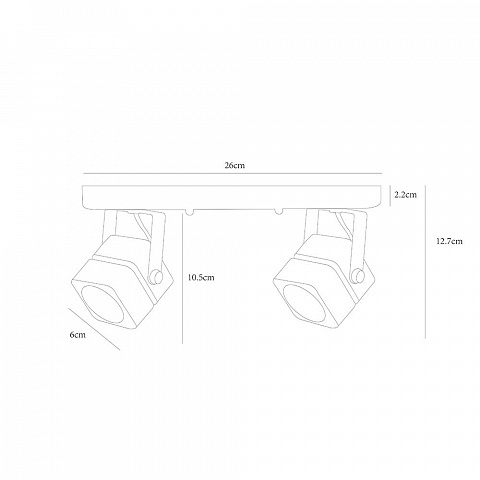 Спот ARTE Lamp A1315PL-2BK