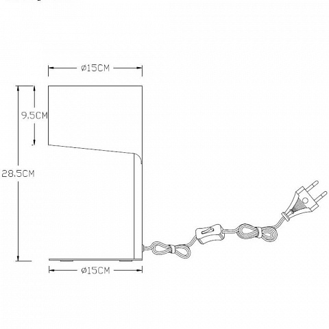 Настольная лампа Lucide Knulle 45504/01/30