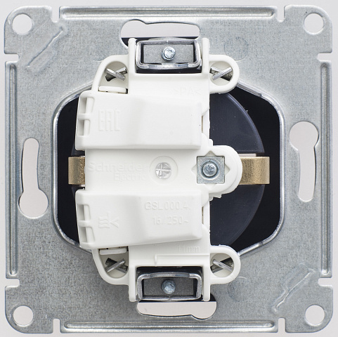 Systeme Electric Glossa Шоколад Розетка с/з, 16А