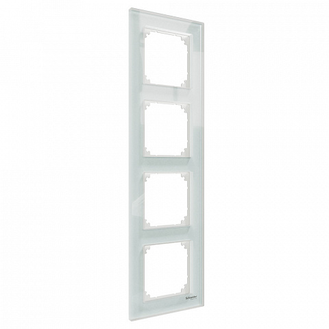 Schneider Electric Merten SM M-Elegance Стекло Белый Кристалл Рамка 4-ая